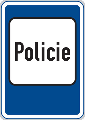 Dopravní značka - IJ1 - Policie
