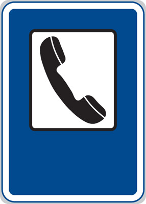 Dopravní značka - IJ6 - Telefon