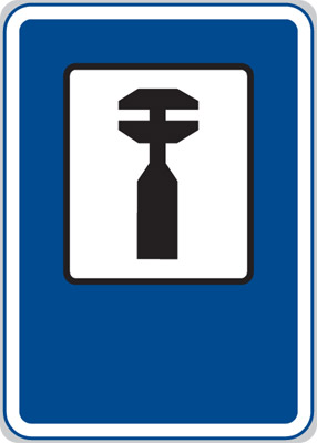 Dopravní značka - IJ8 - Opravna