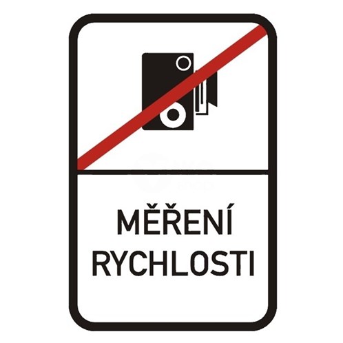 Dopravní značka - IP31b - Konec měření rychlosti