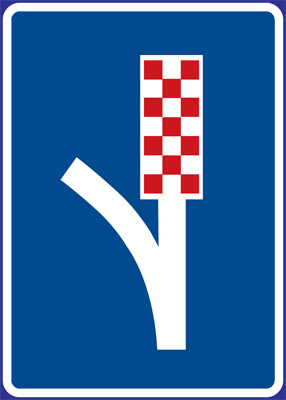 Dopravní značka - IP24 - Únikový pruh